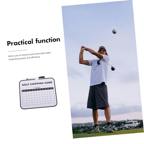 BESPORTBLE Golf Scorebord Golf Accessoires Golfkaart Scorekaart Houder Coaches Klembord Golf Training Golf Scorekaart Bord Uitwisbare Golf Score Kaarthouders Coaching Klembord Plastic - Afbeelding 4
