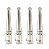 SUPERFINDINGS 4PCS Bolo Tie End Tips Replacement End Caps Bolo Tie Buckle Accessories Alloy Cord End for Bolo Tie Making DIY, 3.7cm, Inner Diameter: 4mm, 37x6mm, Platinum, FIND-WH0161-54PF-US22