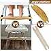 ECOGREDA Baby Bamboo High Chair Accessories Compatible with Antilop IKEA Footrest, Adjustable Foot Rest