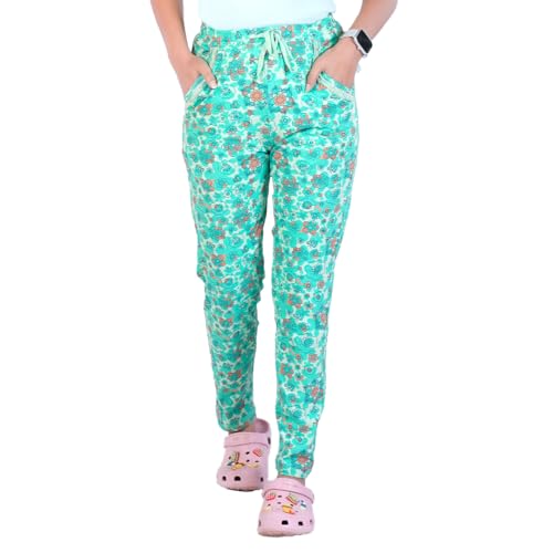 Image of Rupa womens Rupa COLORS Playsure Printed Pyjama for Women Leisurewear, Floral Print Loungewear