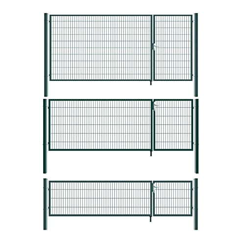 Aileenstore Gartentor Zauntor Einfahrtstor Stabmattenzaun Doppelflügel...