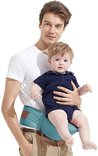 NJ babydrager - babydrager, ergonomische babydrager voor en na 0-36 maanden baby taille 67-118 cm blauw - Image 5