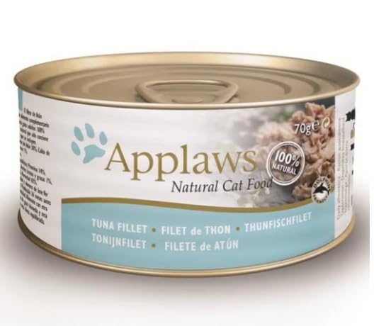 Applaws Comida Húmeda para Gatos 24 latas x 70 Gr Varios Sabores Senior Gatitos Todas Las Edades (Atún)