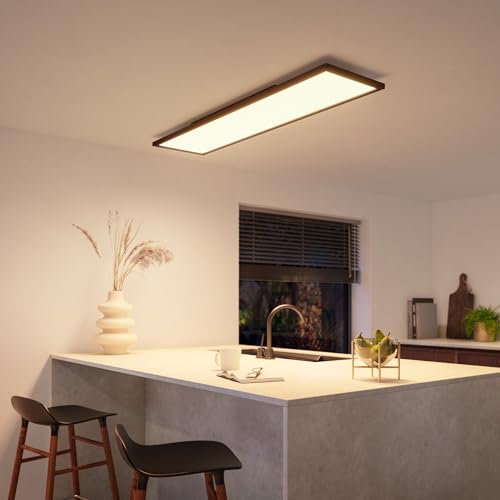 Philips Hue Aurelle - paneellamp - warm- tot koelwit licht - zwart - rechthoekig