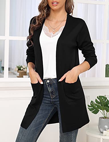 Image of VIISHOW Women's Classic Cardigans Long Sleeve Open Front Casual Knit Cardigan Sweaters Coat Soft Outwear