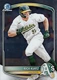 2025 Bowman Chrome Prospects #BCP-114 Nick Kurtz Baseball Card Athletics