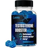 Testosterone Booster Gummies, Male Enhancing Supplement, Add 2 in” Enlargement Gummies for Men , Male Enhancement Chews Energy, Strength, Stamina, Endurance, Performance, Natural Blue Berry Chews