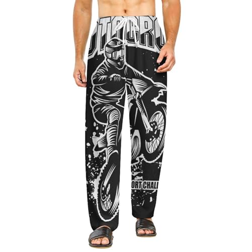 Bas de pyjama motocross femme long avec poches en taille S