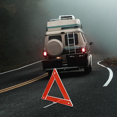 2 triángulos reflectantes de seguridad para auto miniatura 6