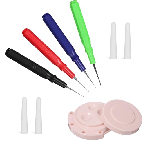 Watch Repair Kit Oiler Pen Needle Set Watch Repair Tool Kit with 4 Different Size Oiler Pen and 1 Oil Cup Precision Oilers Pens Applicator for Watches Clocks Repairs Clock Lubrication and Small Parts