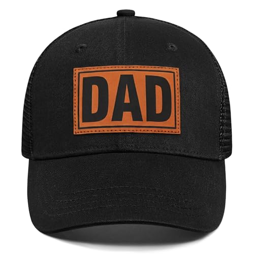 Image of Papa Dad Trucker Hat - Adjustable Men's Snapback Hats for Dad Grandpa, Fathers Day Birthday Gifts from Daughter Son