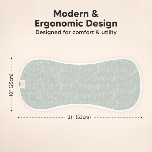 Image of 5-Pack Muslin Burp Cloths Baby Boy, Girl - Very Absorbent Baby Burp Cloth Rags, 8-Layers Viscose Derived from Bamboo Cotton Muslin Towel, Super Soft Spit Up Rags, No Shrink Washcloths (Wilderness)