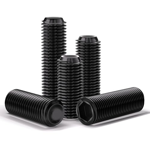 GerRiT M20*50(1個)六角ソケットヘッドカップポイントセットネジ、アレンヘッドグラブスクリュー、内部六角ドライブレスセスクリュー詰め合わせキ、グレード12.9合金鋼 - M20*50(1pcs)