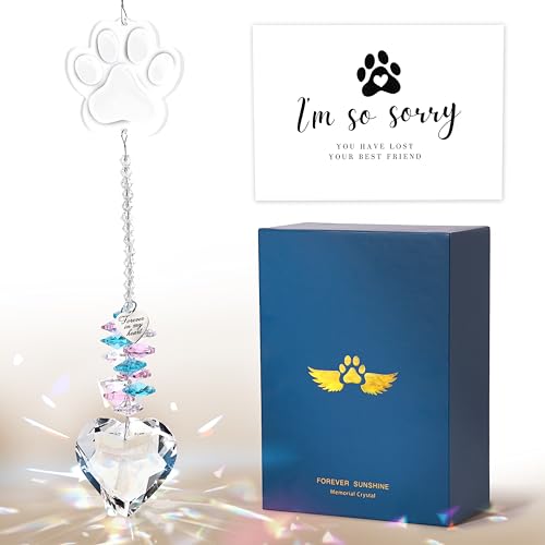Pet Memorial Suncatcher, Dog Memorial Gifts, Pet Loss, Pet Sympathy, Thoughtful Dogs and Cats...