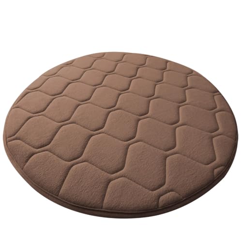 Coussin de sol rond lavable pour aménager un coin lecture chaleureux dans le salon
