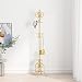 Household Products Porte-Manteau en Métal, Porte-Manteau sur Pied et Porte-Manteau pour Cintre, Porte-Manteau Élégant pour Porte-Manteau pour Entrée, Couloir, Bureau, Chambre Or