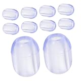 DOITOOL 10 Pezzi Protezione Piedini in Gomma per Scolapiatti Accessori Antiscivolo per Griglia Lavello Cucina Facili da Installare e Resistenti all Uso