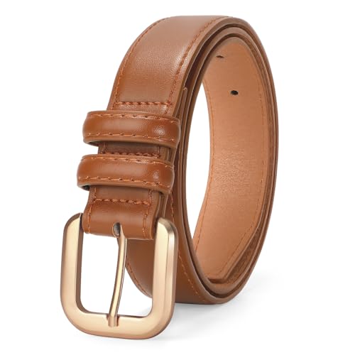VONMELLI Leather Belts for Women Fashion Wasit Ladies Belt for Jeans Pants Dresses with Pin Buckle