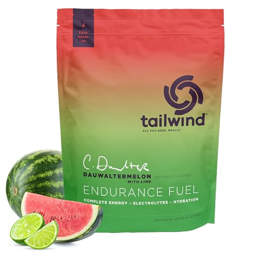 Tailwind Nutrition Endurance Fuel Carbohydrate & Electrolyte Sports Drink Mix Powder Gluten-Free Vegan Dauwaltermelon 50 Servings