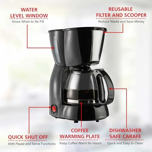 Cafetera de Goteo Compacta con Capacidad para 4 tazas miniatura 5