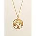 Produktbild Gibson & Knight Jewellery Yggdrasil Halskette mit Anhänger, Rotgold, Silber, Gold, 45 cm