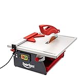 Berlan Coupe-carreaux électrique / coupe carrelage BFSM600-180 - 600 W - régime : 2950 trs/min - taille disque : 180 x 22,2 x 2,2 mm - inclinaison table : 45°