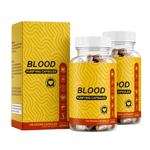 TAFUTY Blood Purifying Capsules GMO-Free Gluten Free Vegan 450 mg (2)