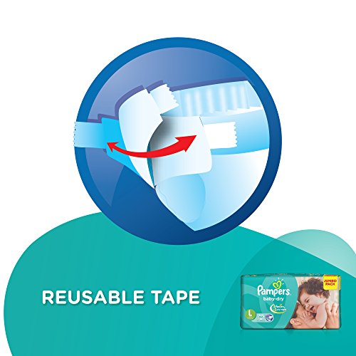 Image of Pampers Taped Baby Diapers, Large (LG), (9.0 kg - 14.0 kg) (60 count)