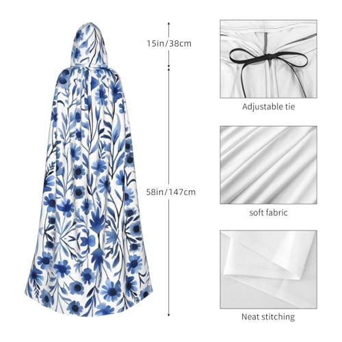 Veste à capuche bleue Alyssum : finis les costumes fades