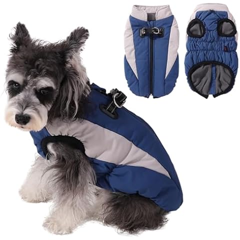 Poseca Winter Waterproof Dog Coat with Harness Cover