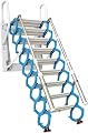 Concertina Loft Ladder Alloy Attic Access Ladder Attic Stairspull Down Attic Ladder Indoor & Outdoor Folding Telescoping Ladder