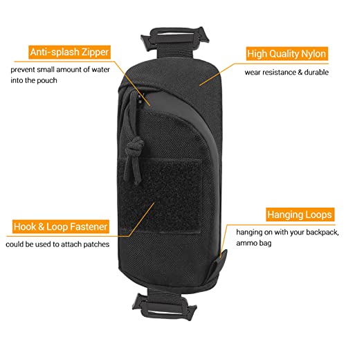 Hlily Mochila Acessório Alça de Ombro Bolsa Molle, Bolsa Molle Multifuncional EDC Bolsos para cinto,