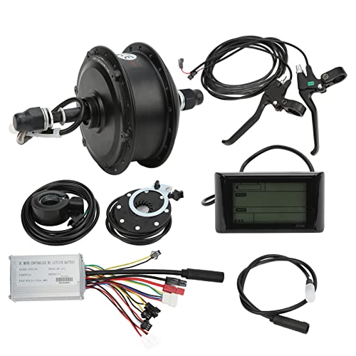 Kit de conversão de bicicleta elétrica, kit de motor de 48V 250W 15A Controlador S900 LCD Painel de