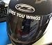 myrockshirt Gibt dir Flügel Gives You Wings  2 x Aufkleber f. Helm Motorrad Motorradhelm Bike Biker Sticker