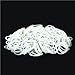 500pcs White High Elastic Rubber Bands, Rubber Ring 16 * 1.4mm, Strong Elastic Bands, Holder Band Loop School Supplies