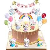 16Pcs Cute Anime Cake Topper Set, Kawaii Anime Figure, Anime Theme Party Decoration Supplies, Gift for Anime Fans or Friends