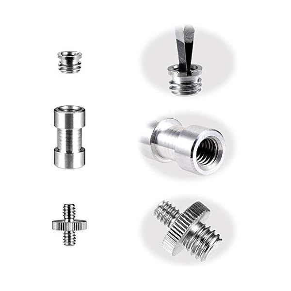 20 STK Kamerahalterung Schrauben 1/4 bis 1/4, 1/4 bis 3/8 Zoll Adapter Konverterschraube mit Gewinde für Stativ… – Bild 6