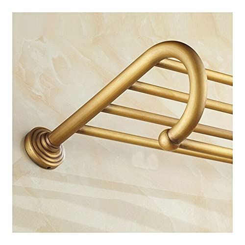 Porte-serviettes étagère vintage résistant pour optimiser le rangement mural