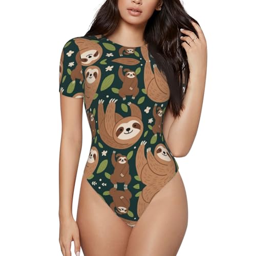 Women's One Piece Swimsuit Monokini Crewneck Swimdress Cheeky Beachwear