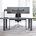 Suptek Monitor Mount, Adjustable Dual Monitor Arm Desk Mount Heavy Duty Monitor Stand fit for 27 inch Monitor Screens up to 22lbs,Black(MD9442)