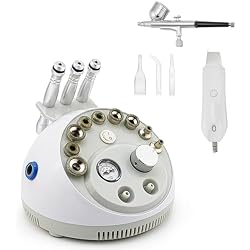 Elitzia 4-in-1 Diamond Microdermabrasion Beauty Machine for Salon Home Use | Facial Peeling, Skin Scrubber, Oxygen Sprayer, Adjustable Suction, Nano-Mist for Skin Cleansing and Moisturizing