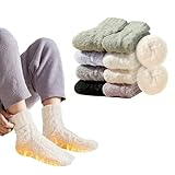 [Voivavu] 靴下 極暖ソックス 男女兼用【極暖38℃保温・360°蓄熱・零下防寒】 冬 暖かい靴下 蒸れにくい 速熱恒温 ふわふわ ソッ クス 防寒 保温 消臭 耐久性 伸縮性 もこもこ ソック ス 室内 アウトドア 登山 キャンプ 4足セット (白4足)