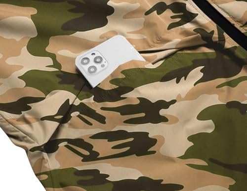 COOFANDY Men's Rain Suit 2 Piece Waterproof Breathable Rain Gear Lightweight Rain Jacket Pants Rainwear Suit