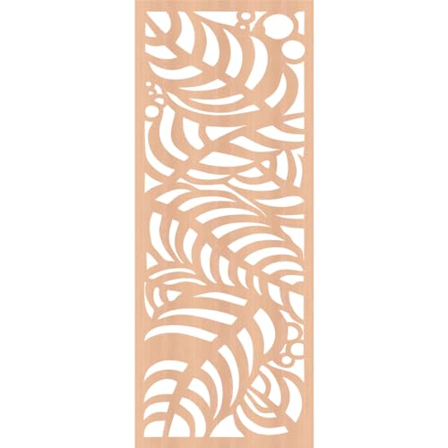 Image of Mills Decorative Pierced Fretwork Wood Wall Panels, 13 3 /8 inchW x 34 3 /8 inchH x 3 /8 inchT, Alder