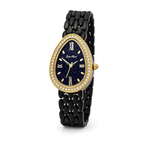 Bella Monza Luxury Analog Watch for Women & Girls | 3ATM Water-Resistant Japanese Quartz Wrist Watch | Gift for Wife, Girlfriend, Sister & Mother (Black)
