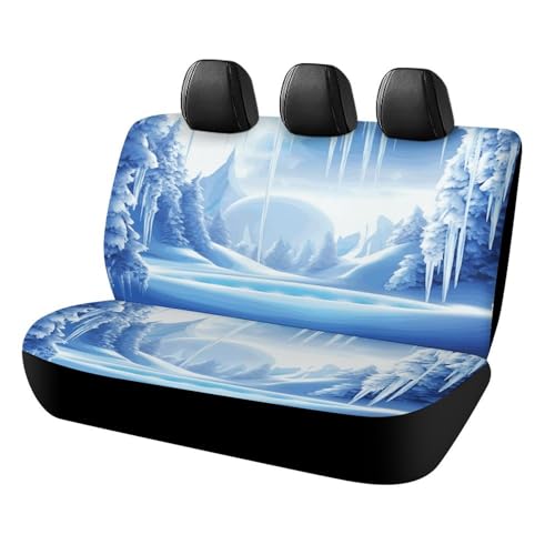 Funda para asiento trasero Snow Ice World: protege tu coche y SUV de manchas con su tela lavable