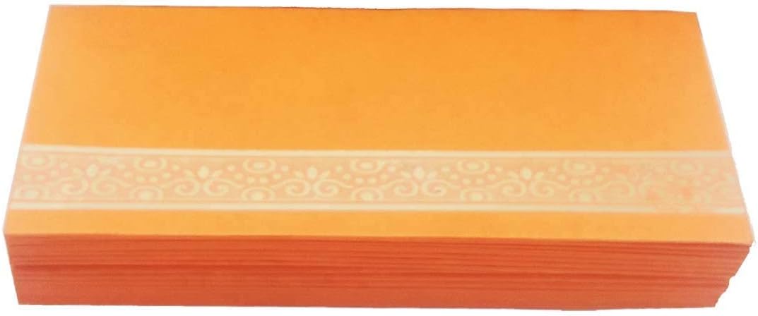Krista Pack of 75 Flower Design Money Envelope, Shagun Envelop, Wedding, Engagement,Birthday, Anniversary for Every Occasion Cash Gift Money, Sheet Size 7.4 X 3.8 inch