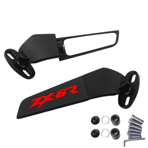 Espejos fijos sin vibración para Ninja ZX-6R espejo retrovisor CNC Kawasaki ZX6R 2