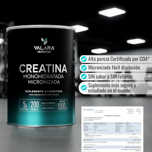 Creatinas, creatina monohidratada farmacia del ahorro Marca Valara (3)