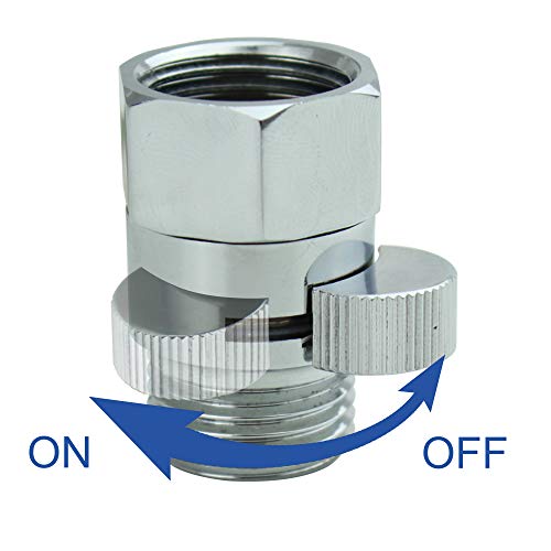 Pih Shower Volume Control Valve, Shut-Off One Piece Copper Brass Made, 1/2'' Standard Connection, Chrome Polished #TOP2